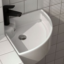 Lavabo angolare in ceramica
