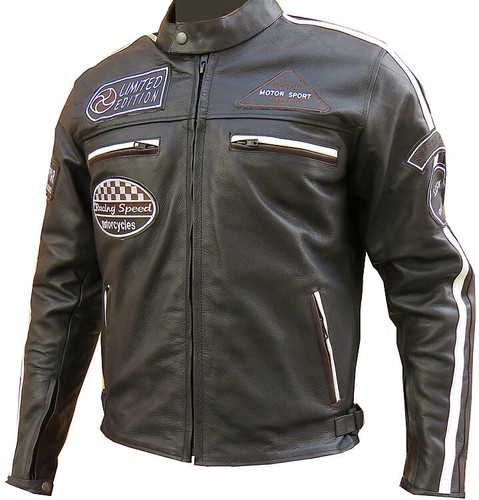 Giubbotto moto pelle - giubbotto,