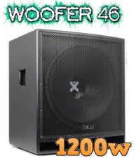 SUBWOOFER AMPLIFICATO PA LIVE DJ ATTIVO SUB DA PALCO 1200W pro 46 CM (18") KTV