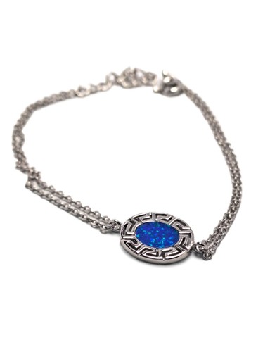 Bracciale argento opale blu - bracciale,