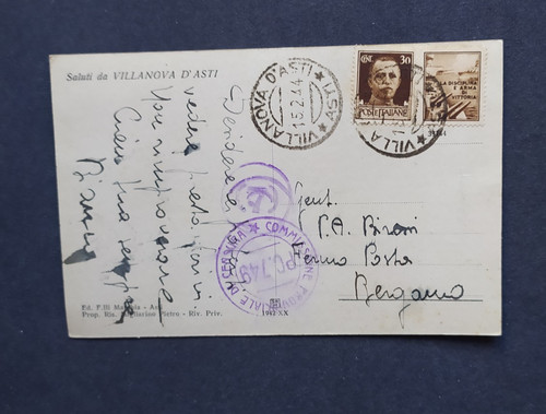 Cartolina commissione prov - cartolina, di