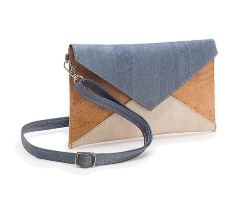 Pochette pochette moderna blu