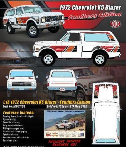 Chevrolet blazer 1972 - k5,