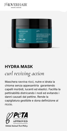 Roverhair curl hydra mask - on,