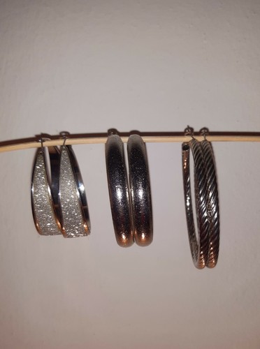 Stock tre paia orecchini - stock, a