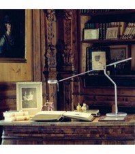 FONTANA ARTE LAMPADA DA TAVOLO MODERNA DI DESIGN THREE SIXTY GRIGIO