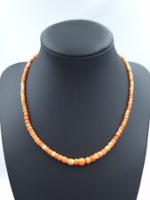 collana donna vero corallo Antico di Sardegna naturale e argento 925 Dorato 