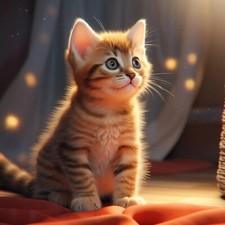 Gattino che gioca immagine