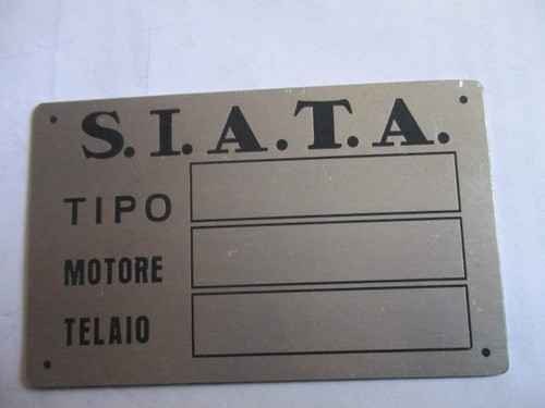 Targa siata 202 s31 - targa,