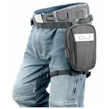 BORSELLO MARSUPIO NERO AGGANGIABILE GAMBA MOTO SCOOTER MARCA OJ