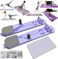 Macchina Pilates Reformer Aggiornata, Set di Tavole Fitness Multifunzione con Push-U
