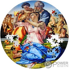 DONI TONDO Micropuzzle Treasures 3 oz moneta argento 20$ Palau 2023