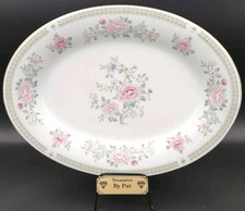 International Porcelain Oval Serving Platter In The Gardena #1560 Pattern