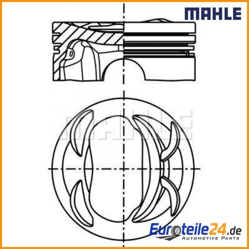 Pistone mahle 028pi00117000 - mahle,