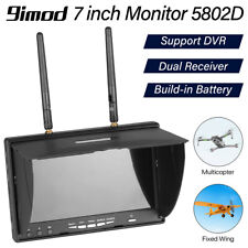 Monitor FPV 5.8GHz 7" batteria integrata 800x480 con DVR e diversità 40Ch