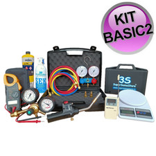 Kit attrezzatura patentino BASIC 2 con bilancia, amperometrica, cercafughe, term