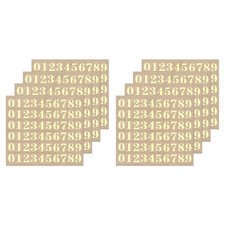 Numero Adesivi Resina 8 Fogli