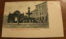 1880 VITERBO FONTANA MONUMENTALE E PORTA FIORENTINA 1901