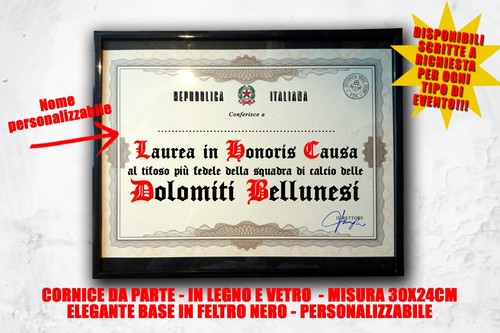 Laurea quadro tifoso - , calcio