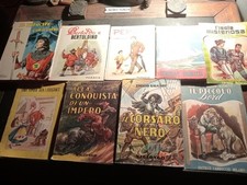 Lotto Libri Per Ragazzi Anni 50 9 Libri Salgari, Verne E Altri