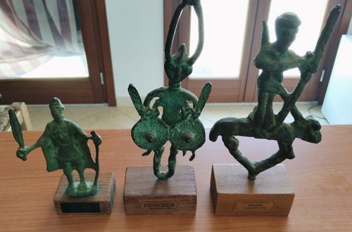 Bronzetti sardi 15 cm - sardi., 28/26/15