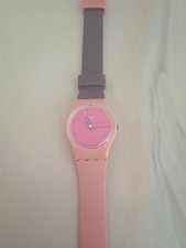 Swatch rosa e viola doppio giro.