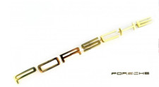 Scritta cofano oro Porsche