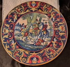 piatto in ceramica a lustro