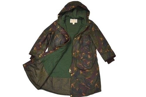 Barbour giacca legno piuma