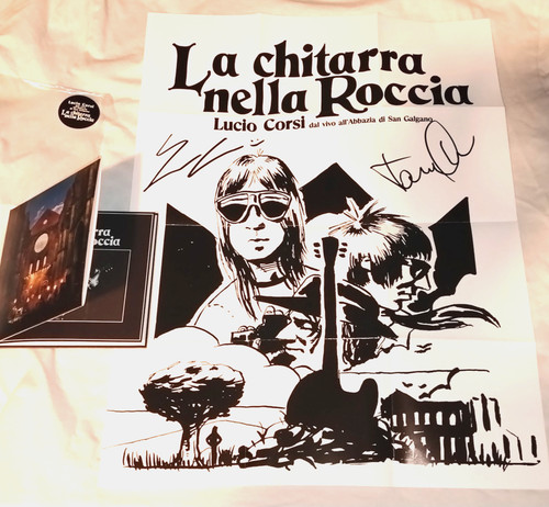 Autografo lucio corsi live - lucio,