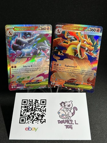 Coppia carte pokemon mega - coppia,