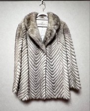 Visone, cappotto, grigio