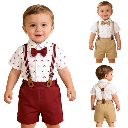 Set pantaloncini bretelle