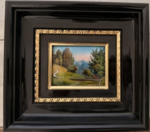 Quadro smaltato alain grafeuil - quadro,