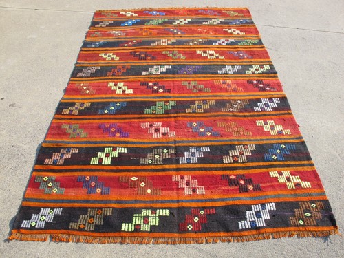 Hand woven red colorful - hand,