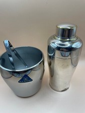 Shaker Alessi Alfra di Carlo Alessi con cestino da ghiaccio Alessi acciaio inox