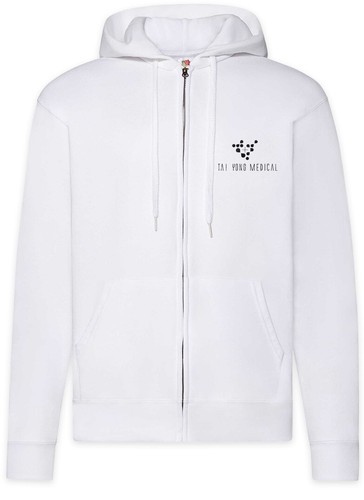 Felpa con cappuccio zip logo - felpa, e