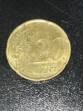 20 CENTESIMI DI EURO 1999 ITALIA. ERRORI DI CONIO. MONETA RARA PER COLLEZIONISTI
