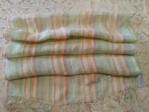 Sciarpa multicolor lino - sciarpa,