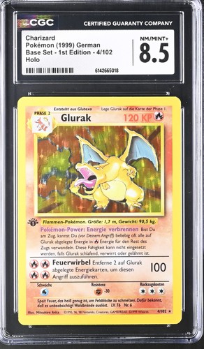 Cgc mint charizard - cgc, nm/mint+