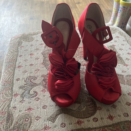 Scarpe donna chix rosso raso - scarpe,