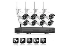 Kit videosorveglianza NVR wireless full HD WiFi IP 8 telecamere 2mp 5G