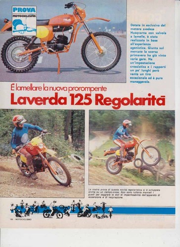 Advertising test moto - test, laverda