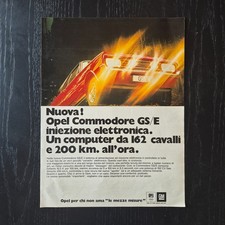 1970 Opel Commodore GS/E - Original AD Advertising Pubblicità Vintage