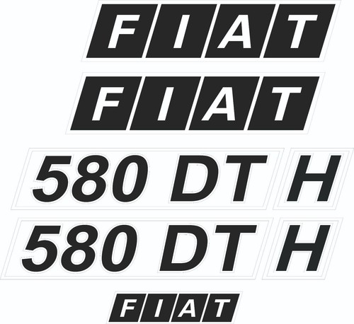 Adesivi fiat 580 h - dt,