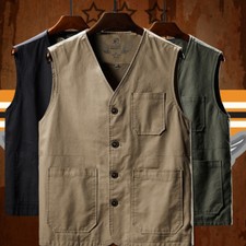 Gilet uomo scollo a V foto