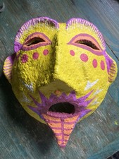 Maschera Arte Carta Pesta Pezzo Unico