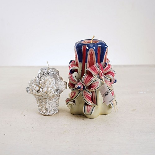 Coppia candele decorate - coppia,