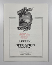 Apple-1 Manuale Operativo