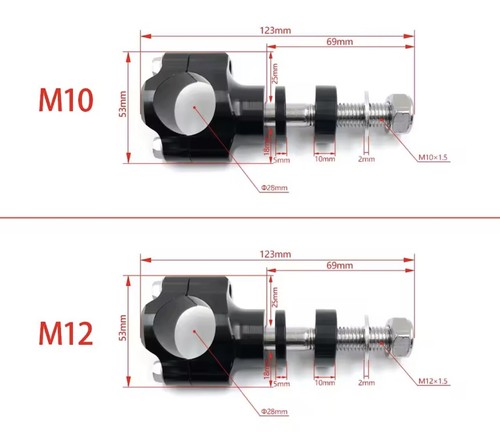Raiser supporti manubrio moto - supporti,